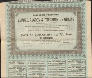 LEVURE, ALCOOL & DÉCHURE de GRAINS (AMIENS 80) (I) - Picture 1 of 1