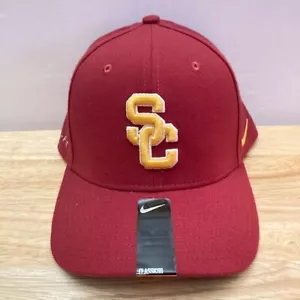 *NWT* USC TROJANS Nike Classic99 Red Official NCAA Swoosh Flex Fitted Hat (M/L) - Picture 1 of 7