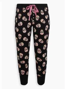 Torrid Foxy Full Length Sleep Legging Skull Black & Tie Dye 3 3X 22 24 #B52837 - Picture 1 of 4
