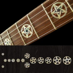 Pegatinas de incrustación F-080PG-WT, pentagrama de marca de traste (WS) - Imagen 1 de 5