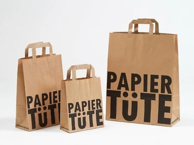 GK-VERPACKUNGEN SALE Papiertragetaschen PAPIERTüTE braun Recyclingpapier Papiertüten Tüte