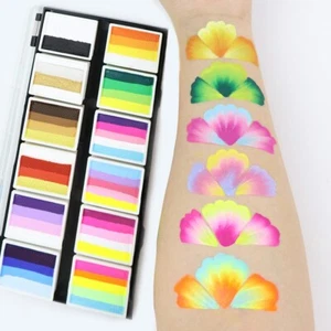 Bowitzki Kit Pittura Viso Torte Spaccate Nuovi Colori per Bambini PER 100+Vernice Facce - Foto 1 di 13