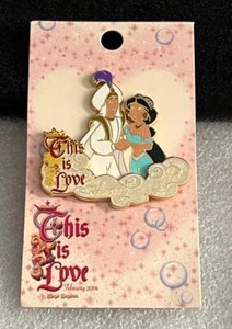Prendedor Disney WDW Aladdin and Jasmine This is Love febrero 2004 LE 500 - Imagen 1 de 1