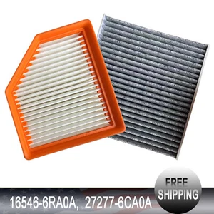 COMBO ENGINE AIR FILTER + CHARCOAL CABIN AIR FILTER FOR 2021-2024 NISSAN ROGUE - Picture 1 of 10