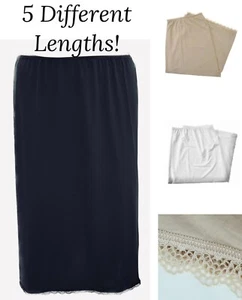 Ladies Ex Marks Waist Slip Cooling Comfort Black White Nude Underskirt Knee Midi - Picture 1 of 5