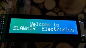 2x20 characters LCD display white on green STN negative led backlight 2x8pin - Picture 1 of 3