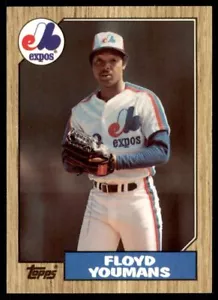 1987 Topps Tiffany Floyd Youmans Baseball Cards #105 - Picture 1 of 2