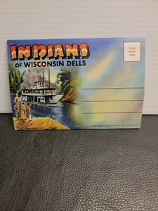ÁLBUM DE POSTAL DE LOS INDIOS DE WISCONSIN DELLS/DE COLECCIÓN - Imagen 1 de 12