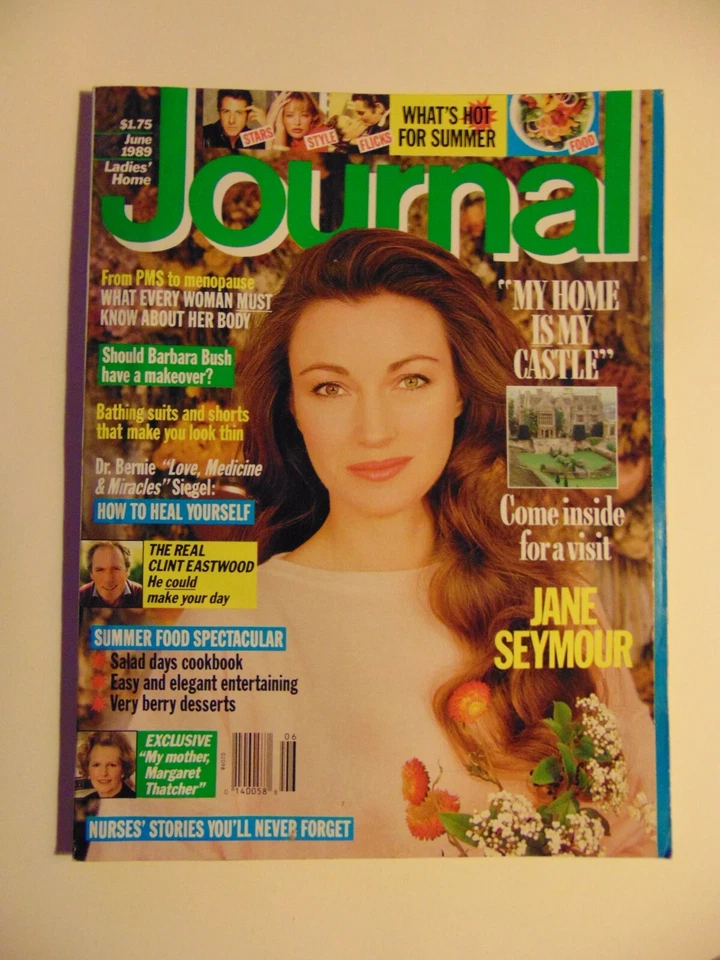 Ladies Home Journal June 1989 Jane Seymour Clint Eastwood - Image 1 of 1