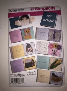Simplicity 3709 Muster Kinder Lern Softbook - Bild 1 von 2