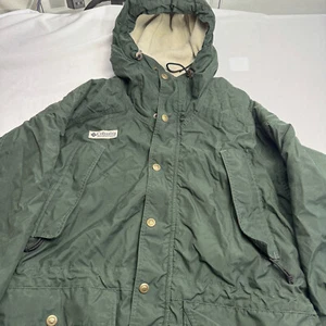 columbia hunting jacket fleece lined mens large green - Picture 1 of 13