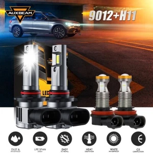 For Dodge Challenger 2015-2020 6500K AUXBEAM LED Headlights+Fog Lights Bulbs kit - Foto 1 di 12