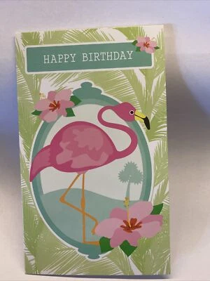 Greeting Card~happy Birthday~Flamingo General Foto 1 de 2