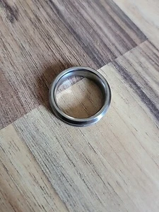 Mens Wedding Band By FORGE Jewelry "The Stealth" TUNGSTEN CARBIDE Mens Size 7.5 - Picture 1 of 3