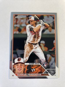 *PackFresh* 2023 Topps Chrome Gunnar Henderson RC Card #2 Orioles Rookie NM Mint