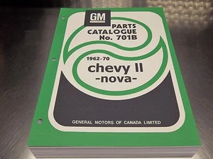 62-1970 CHEVY II NOVA MASTER PARTS CATALOG July 70 print - Picture 1 of 12