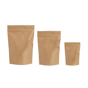 Beutel Kraft 100 Stücke Biologisch Abbaubar IN Pla Mit Verschluß A Druck, Bio - Bild 1 von 19