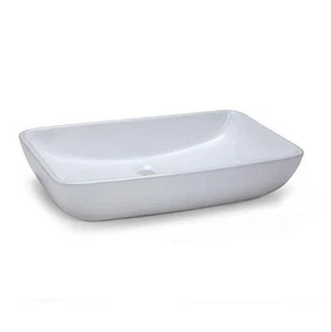 Xylem Ryvyr CVE237RC 23 1/2" Rectangular Vitreous China Vessel Sink, White - Picture 1 of 2