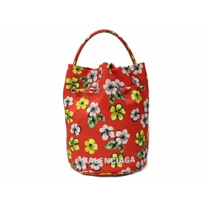 Auténtico bolso de hombro BALENCIAGA con cordón 656682 rojo floral para mujer Foto 1 de 4