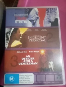 Fatal Attraction / Indecent Proposal / An Officer and a Gentleman DVD - Picture 1 of 1