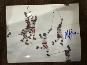 Mike Eruzione Autograph Signed 8x10 Photo 1980 Olympics Hockey Gold Medal - Picture 1 of 1