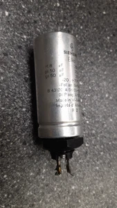 Becherelko 8 + 50 + 50 µF 350 / 385 V Siemens, gebraucht, geprüft. - Bild 1 von 4