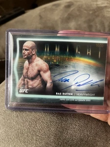 Bas Rutten Horizon Signatures Auto /99 Bookend 99/99 Topps Midnight UFC 2025 - Picture 1 of 2