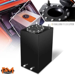 Pila de combustible de aluminio/tanque de gas + tapa recubierta de negro con alimentación inferior de 3 galones - Imagen 1 de 5