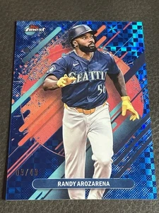 Randy Arozerena 2025 Topps Finest Rare Blue Checkerboard Refractor #/49 - Picture 1 of 2