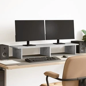 Monitorstandaard 100x27x15 cm bewerkt hout wit monitorverhoger vidaXL - Afbeelding 1 van 120