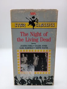 Night Of The Living Dead (VHS) Black & White 1987 Star Classics Rare Cult Horror - Picture 1 of 9