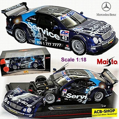 Mercedes Benz CLK-DTM 2001 #42 Turner 24h Servizio 1:18 Maisto 38888 - Immagine 1 di 4
