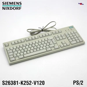 Siemens Nixdorf S26381-K252-V120 LR92675 PS/2 Keyboard German QWERTZ Deutsch - Picture 1 of 6