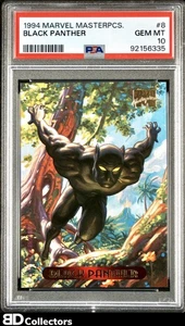 BLACK PANTHER PSA 10 #8 1994 Marvel Masterpieces Series 3 GEM MINT - Picture 1 of 2