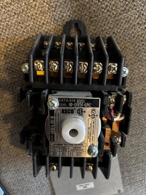 Asco 918 91882031 110-120Volt 50-60Hz 8-pole - Image 1 of 2