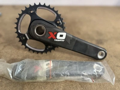 NEW Sram XO Carbon Crankset 175mm 34t Mountain Bike Cranks 9 10 Speed - Image 1 of 4
