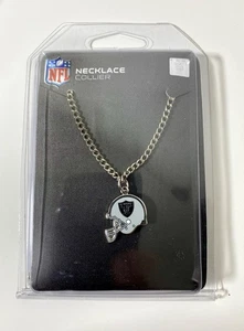 LAS VEGAS RAIDERS Halskette Helm Logo Charm NFL AFC Pro Football Schild NEU - Bild 1 von 2