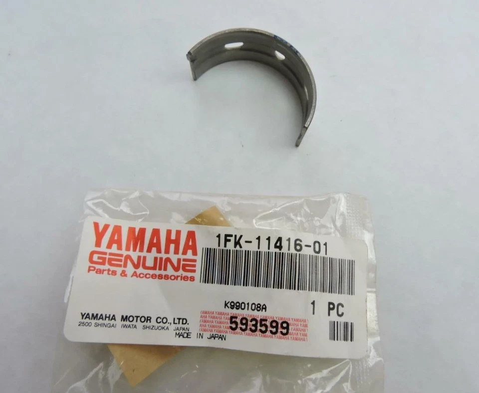 NOS YAMAHA XVZ12 XVZ13 V MAX 1200 CIGÜEÑAL 1 PIEZA DE COJINETE PLANO # 1FK-11416-01 Foto 1 de 1