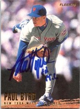 Paul Byrd autographed baseball card (New York Mets) 1996 Fleer #476