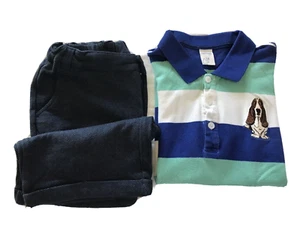 Hush Puppies Boys Polo Shirt Short Sleeve and Shorts Set 7- 8 Kids Multicolor - Picture 1 of 7