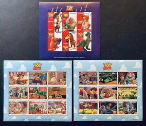 UGANDA 3 DISNEY'S TOY STORY STAMP SHEETS 1997 MNH ANIMATED COMEDY FILM LIGHTYEAR - Picture 1 of 4