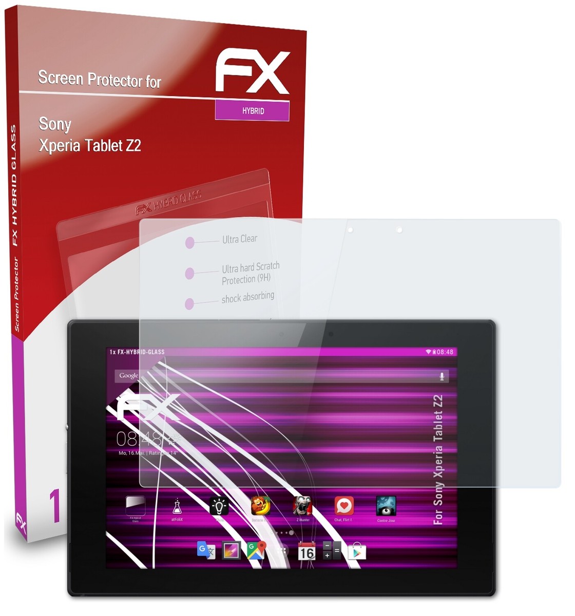 AtFoliX Protecteur D'écran Compatible Avec VTech Storio MAX XL 2.0 Film Protection D'écran, Antiréfléchissant Et Absorbant Les Chocs FX Film Protecteur (2X