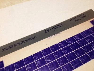 Yamaha XV1100 XV 1100 1991 Micro Enchufe Piezas List Catálogo Microfichas - Imagen 1 de 2