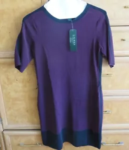 Women's Ralph Lauren maroon short sleeve dress size Petite L brand new NWT $184 - Picture 1 of 5