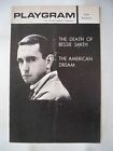 THE AMERICAN DREAM / THE DEATH OF BESSIE SMITH Playbill EDWARD ALBEE NYC 1961
