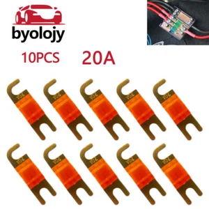 10PCS 20A AFS MIDI Mini Fuse Auto Stud Fuses For Boat Car Audio 20AMP - Picture 1 of 7