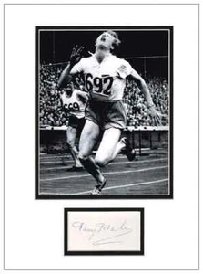 Fanny Blankers-Koen Autogramm signed Display Sammler geprüft - Bild 1 von 2