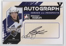 2010-11 ITG Heroes and Prospects 2016 Final Vault Black Brandon Kozun #A-BK Auto