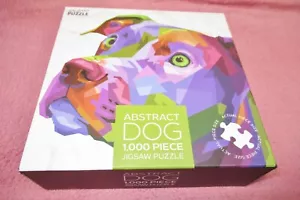 Professor Puzzle "ABSTRAKTER HUND" Puzzle 1.000 Teile hell 29" x 19" - gebraucht - Bild 1 von 7
