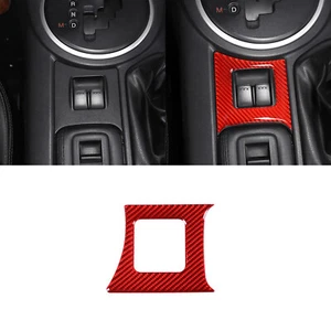 Glass Lift Switch Decorative Sticker For Mazda MX-5 2009-2014 Carbon Fiber Red - Picture 1 of 10